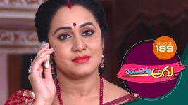 Rendu Rellu Aaru S01E189 1st August 2019 Full Episode